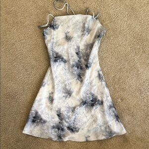 Elegant Tie-Dye Spaghetti Strap Dress